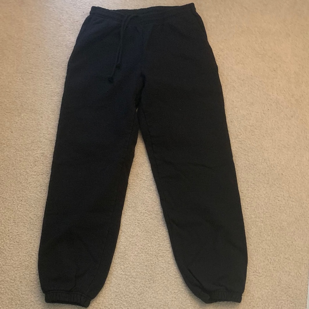 Black Los Angeles Apparel Heavy Fleece Sweatpants